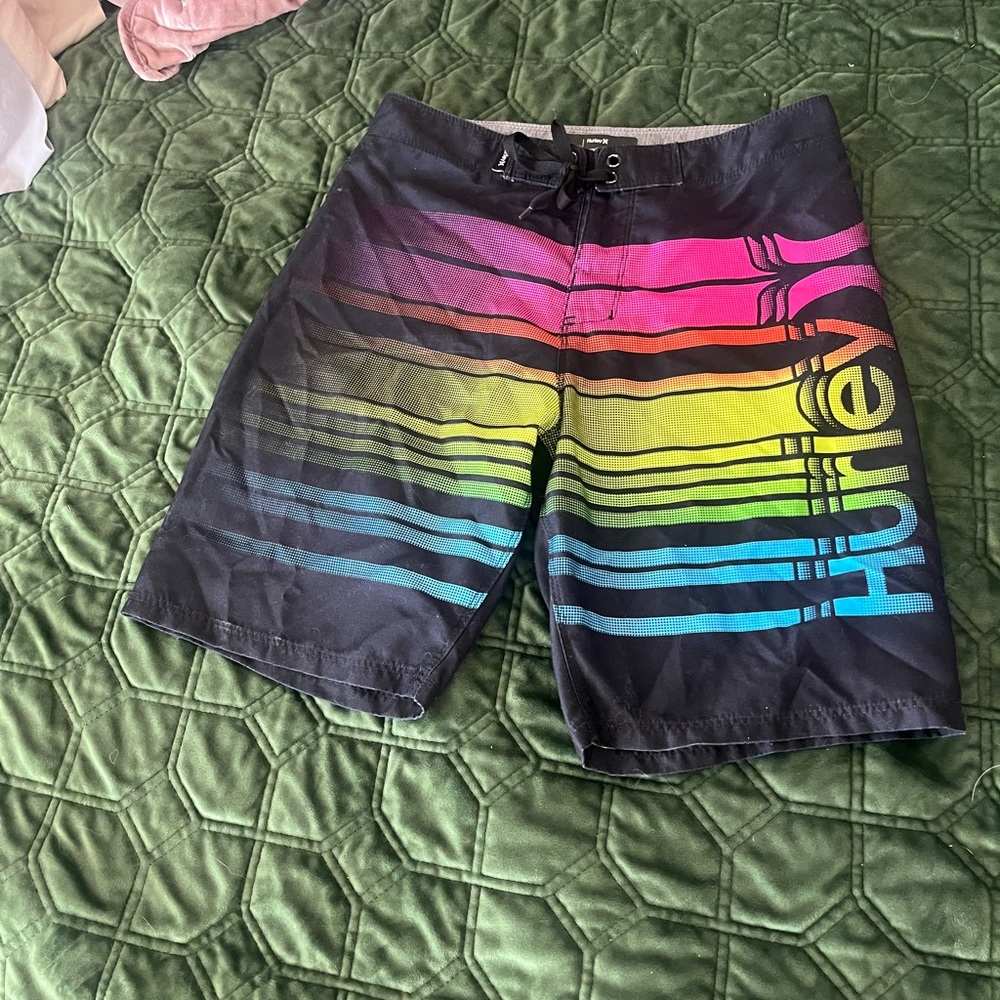 Hurley Multicolor Striped Board Shorts
